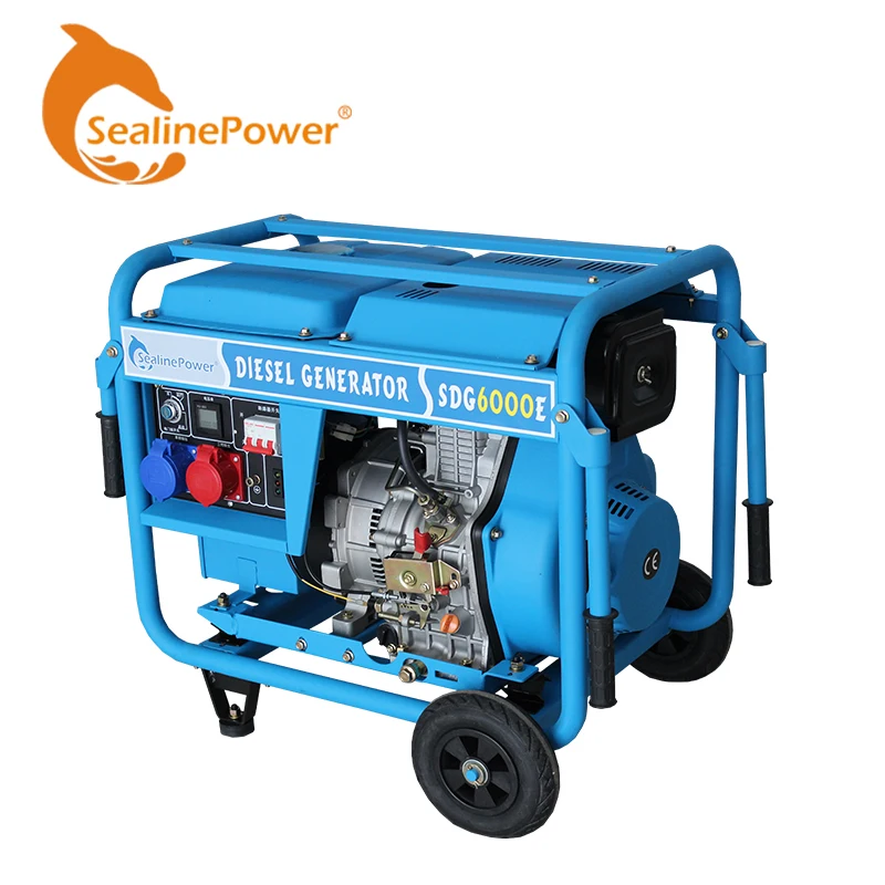 Electric Start Single Cylinder 8kw Inverter Generator Diesel