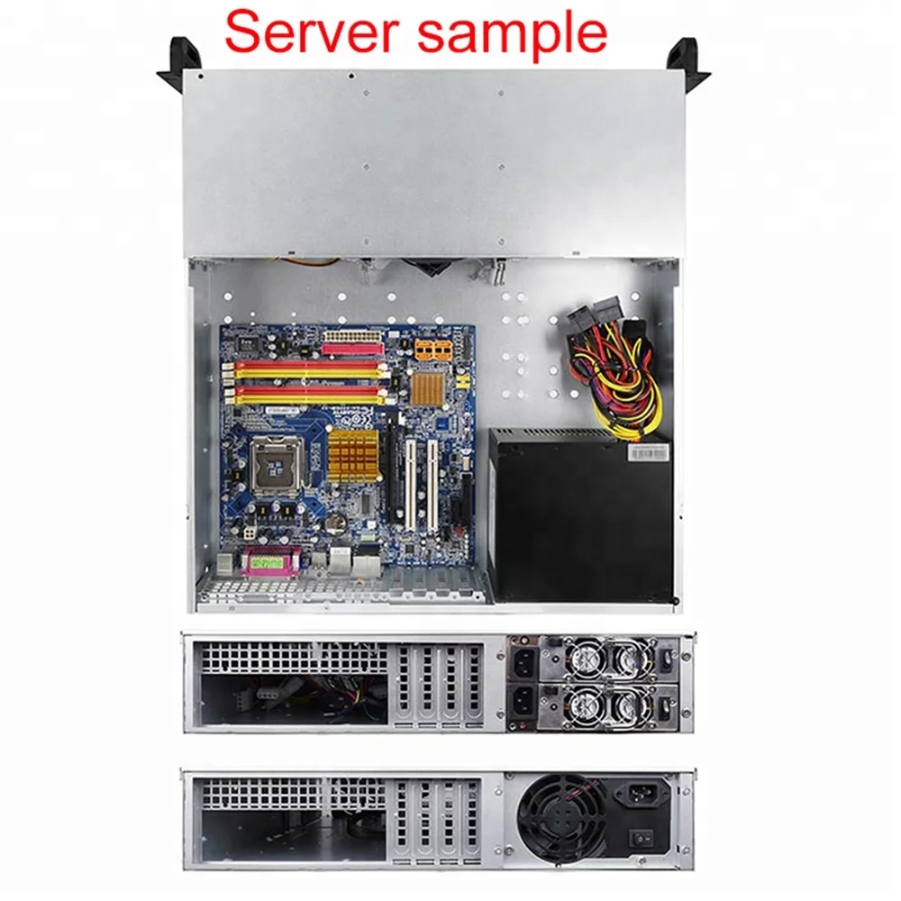 PC Computer Industrial Rack Mount Server Chassis Case 2U