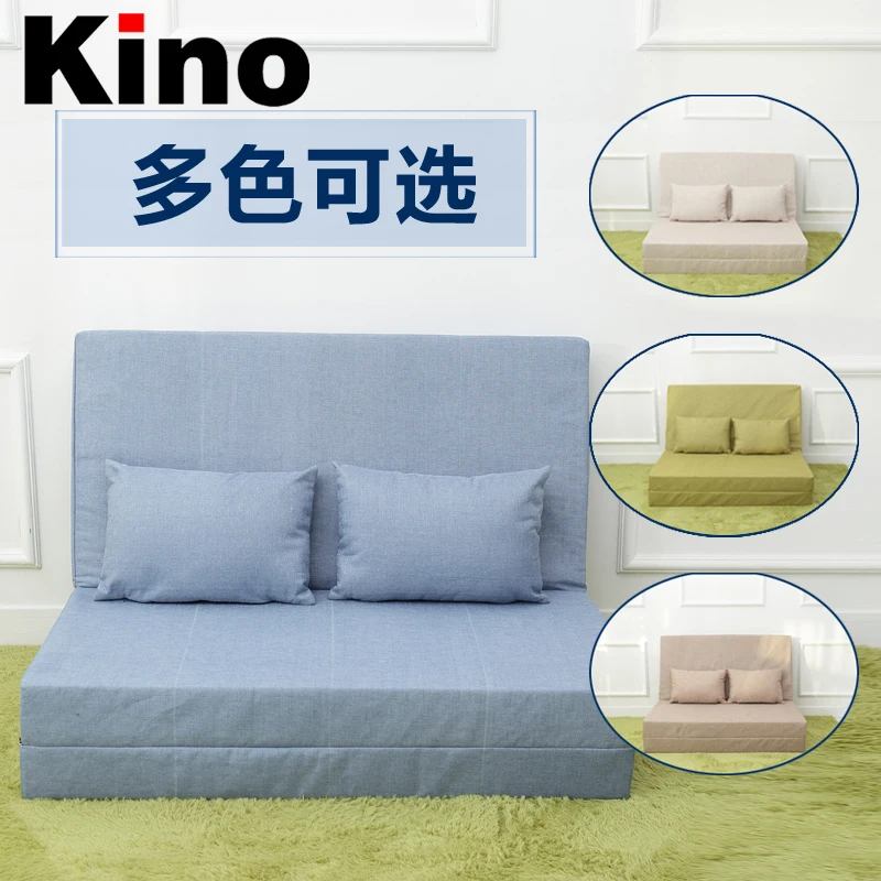 High density foam sofa bed folding with linen fabric