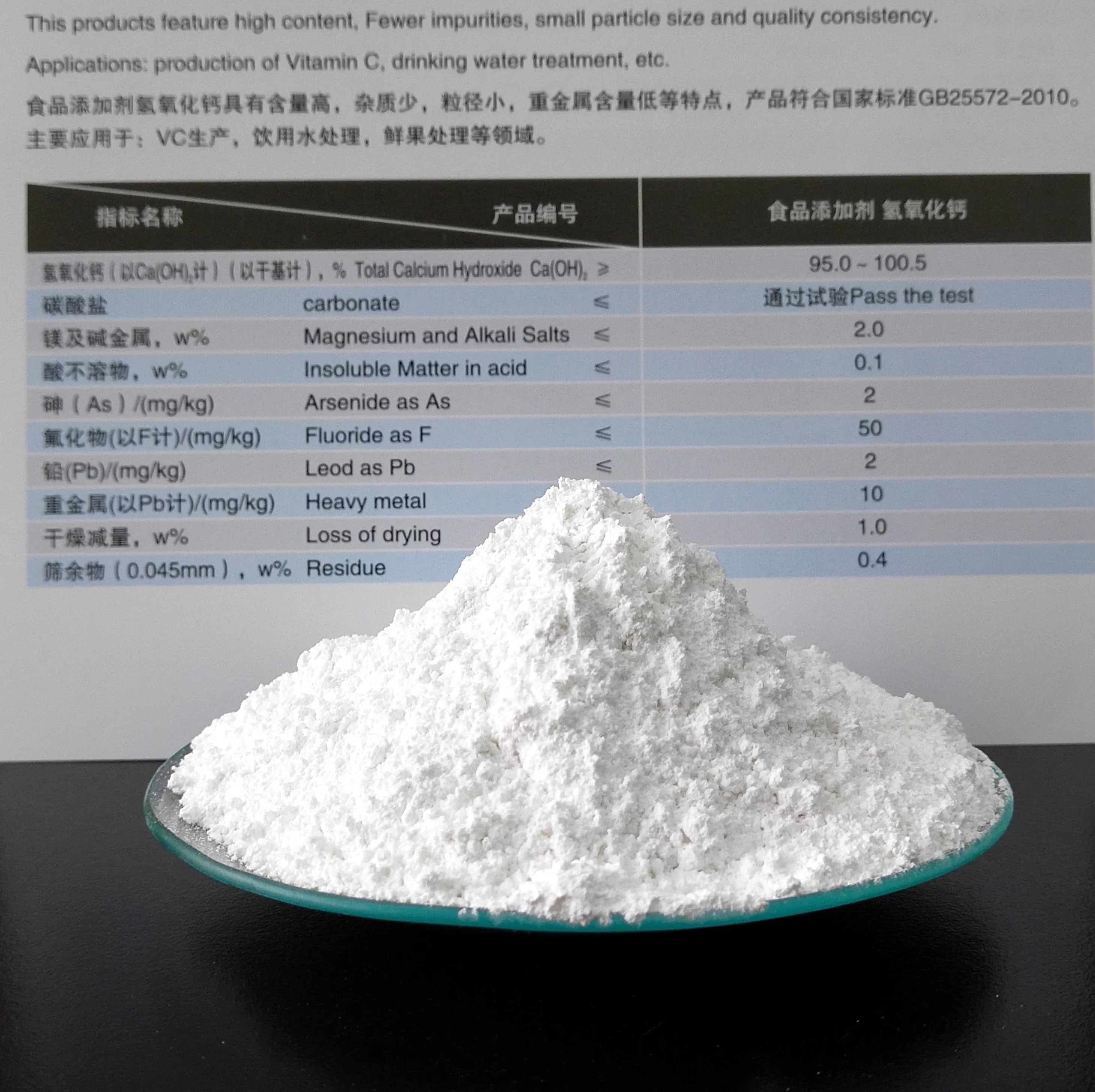 High reactive Calcium Hydroxide