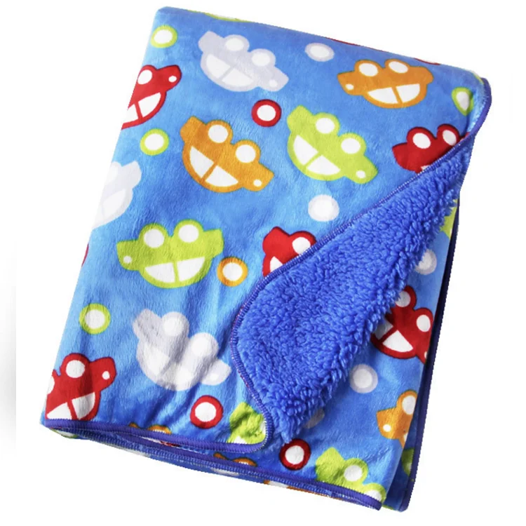 Custom logo printed high quality oem size big polyester flannel fleece blanket wholesale 220 x 240