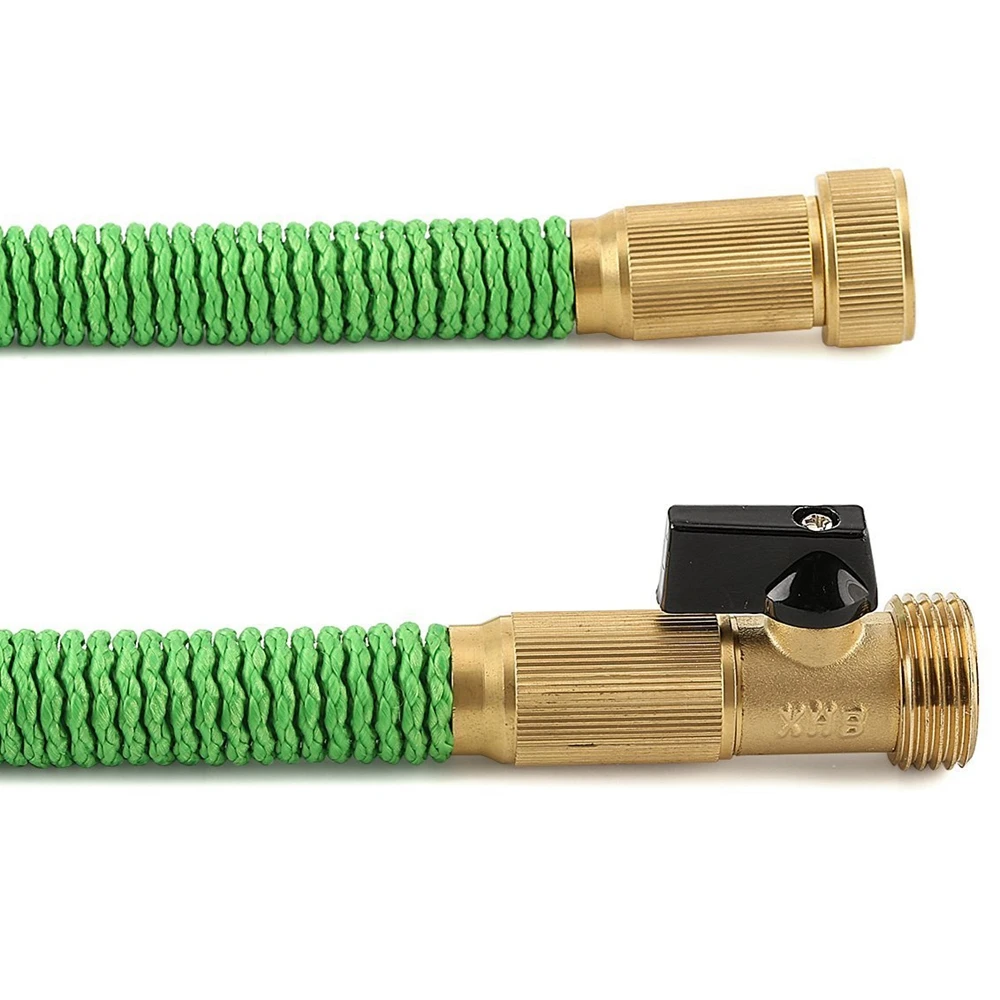 Garden Hose 100 Feet with 8 Spray Pattern Nozzle Strongest Expanding Garden Hose with Triple Layer Latex Core