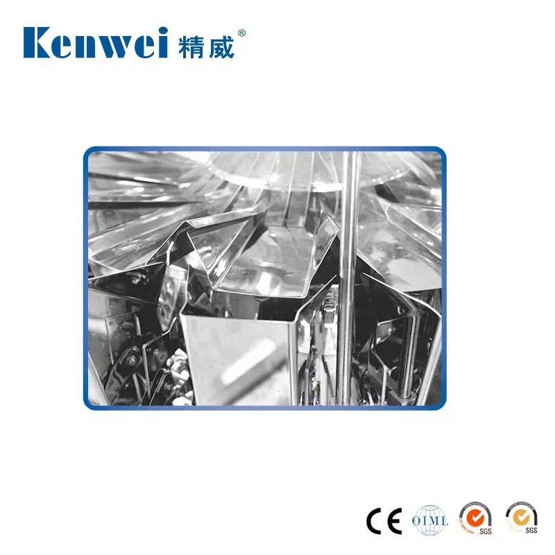 High Productivity Standard 14 Heads Multihead Weigher 1.6L Weighing Machine For 10-1500g Jelly Pet Food