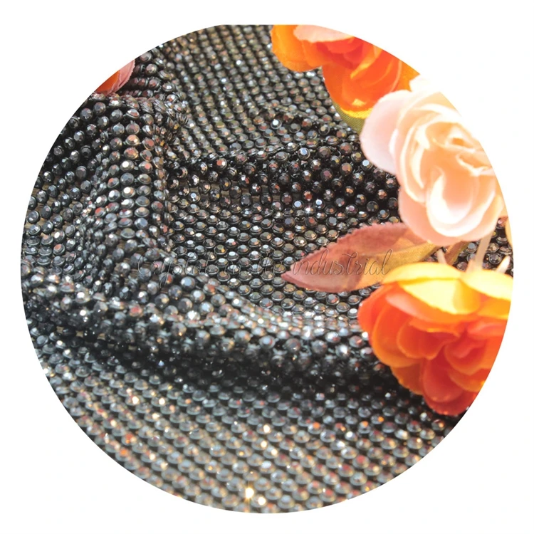 Crystal Castle Rhinestones Big Stone Strass Mesh Crystal Mesh Textile Tassel Trim Non Hotfix Rhinestone Sheet