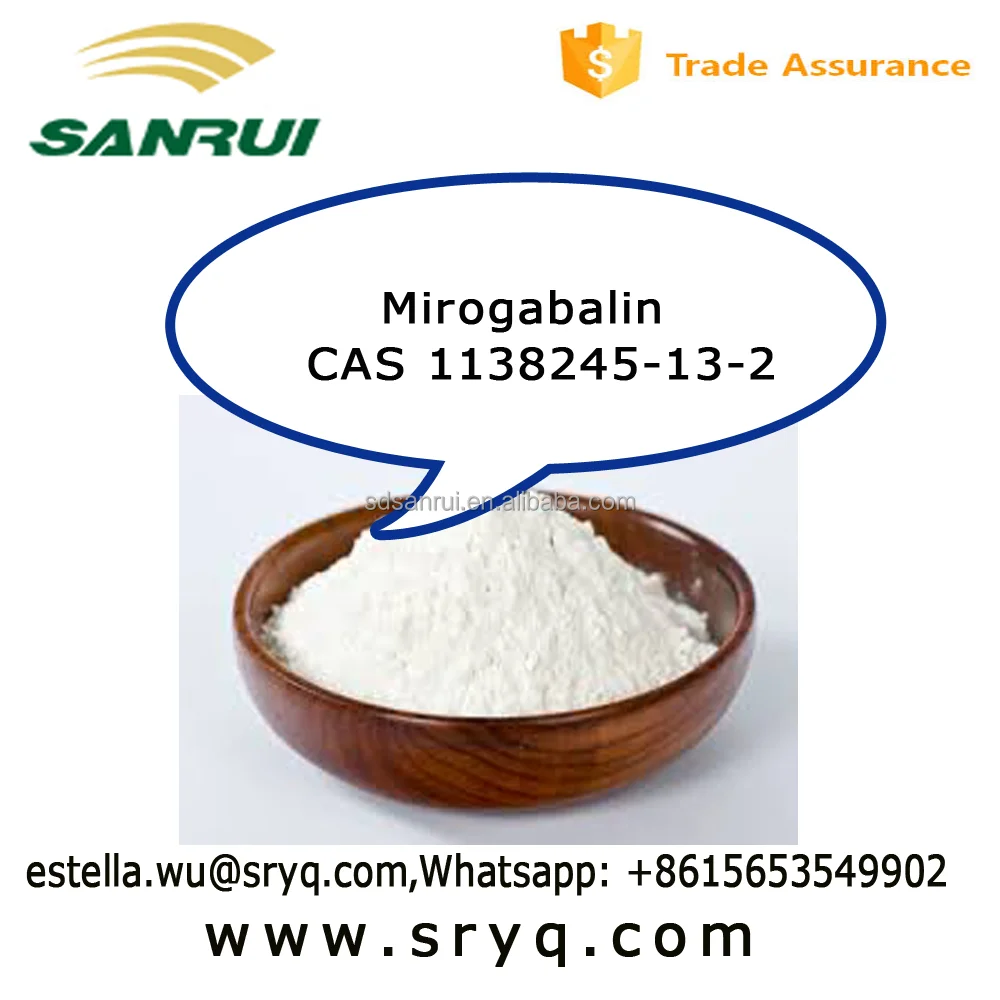 
Synthetic drug Mirogabalin CAS 1138245-13-2, Mirogabalin powder, 99% purity, type I form 