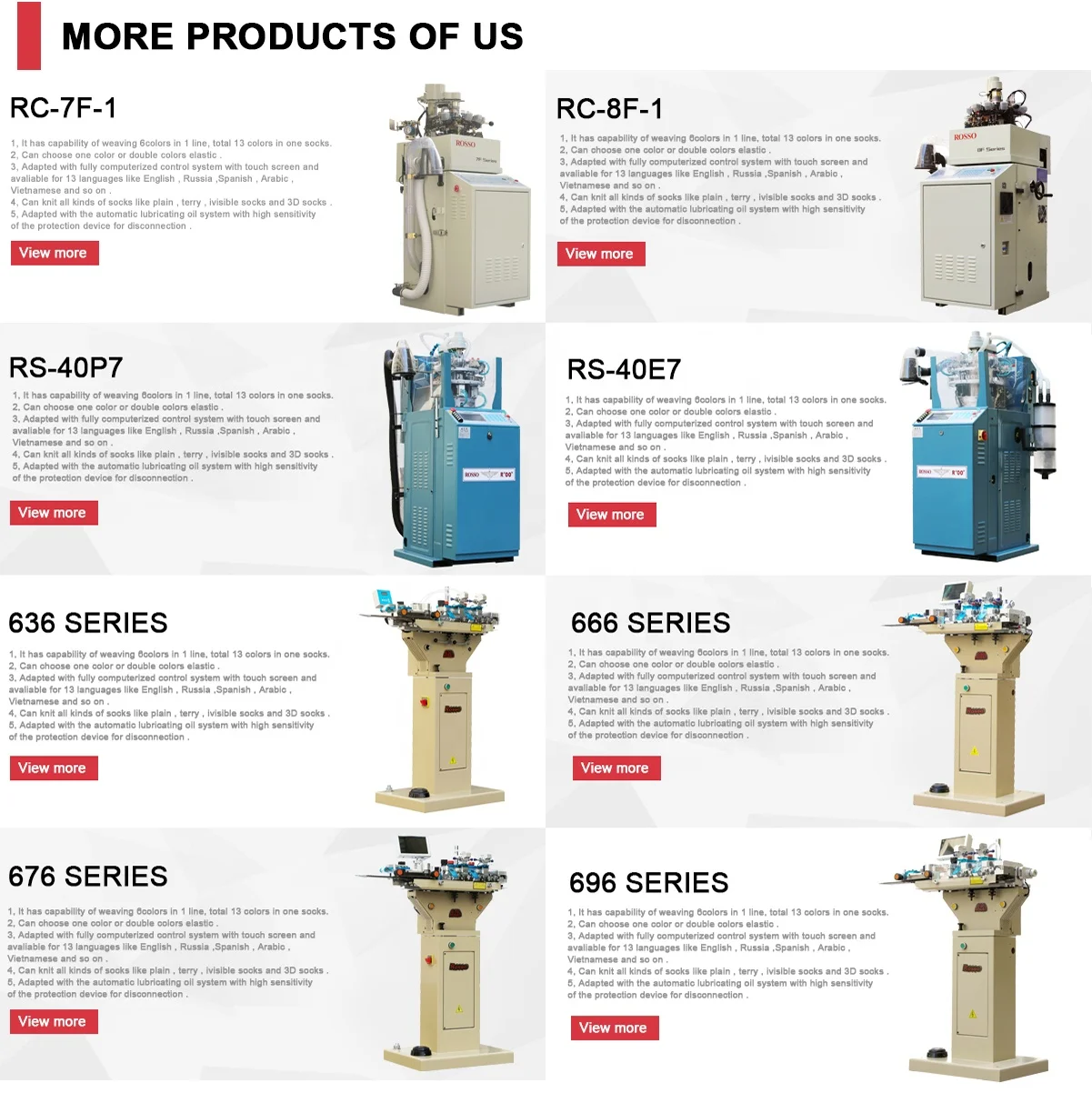 ROSSO 696  Socks Automatic linking Machine