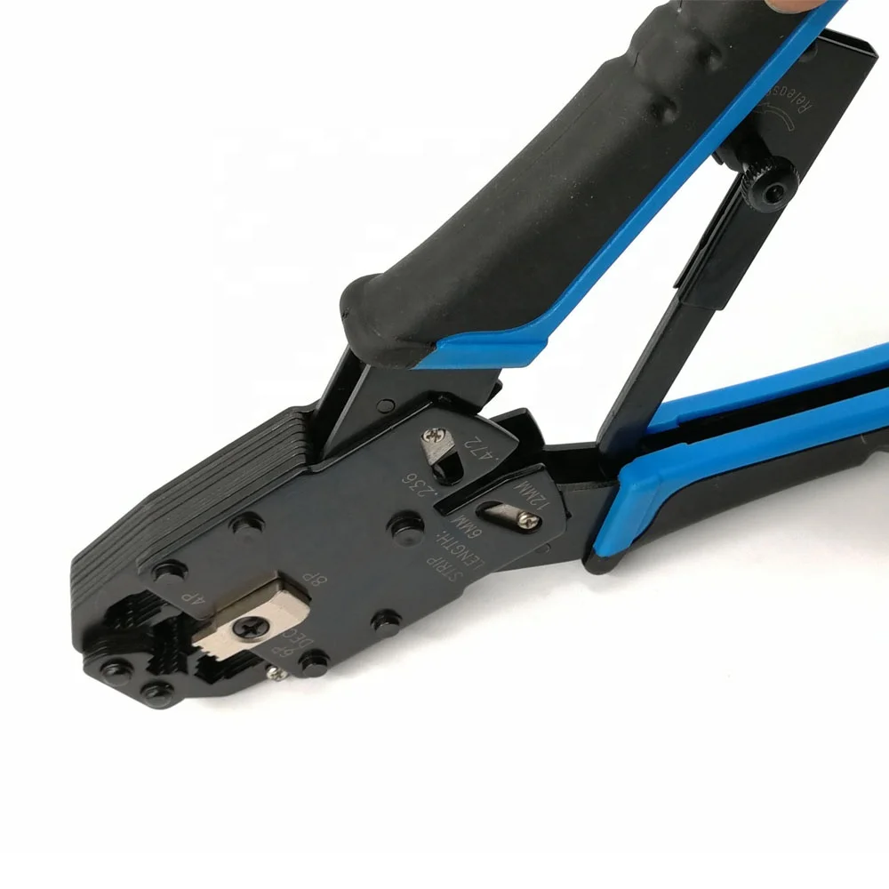 High Quality RJ45 RJ12 RJ11 Crimps strips & Cuts Tools HT-2008R networking maintenance tools