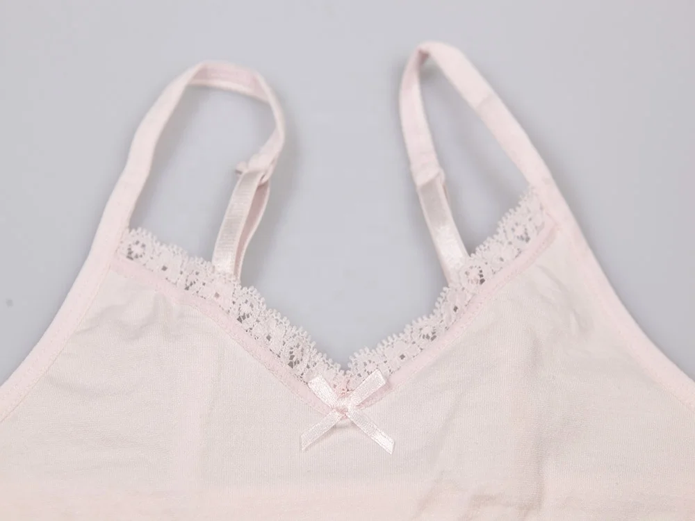 
NewFashion Young Girls Bra seamless convertible Bra Full Lace Bralette With Adjusted-straps 