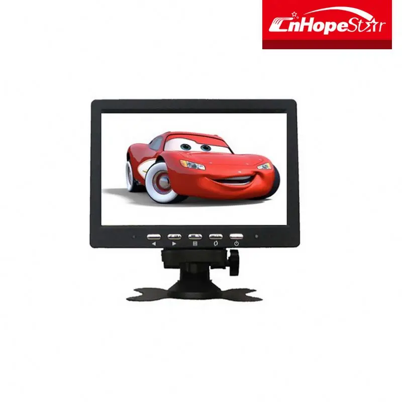 TV 16:9 7 inch ultra-thin TFT LCD color car monitor with 2av