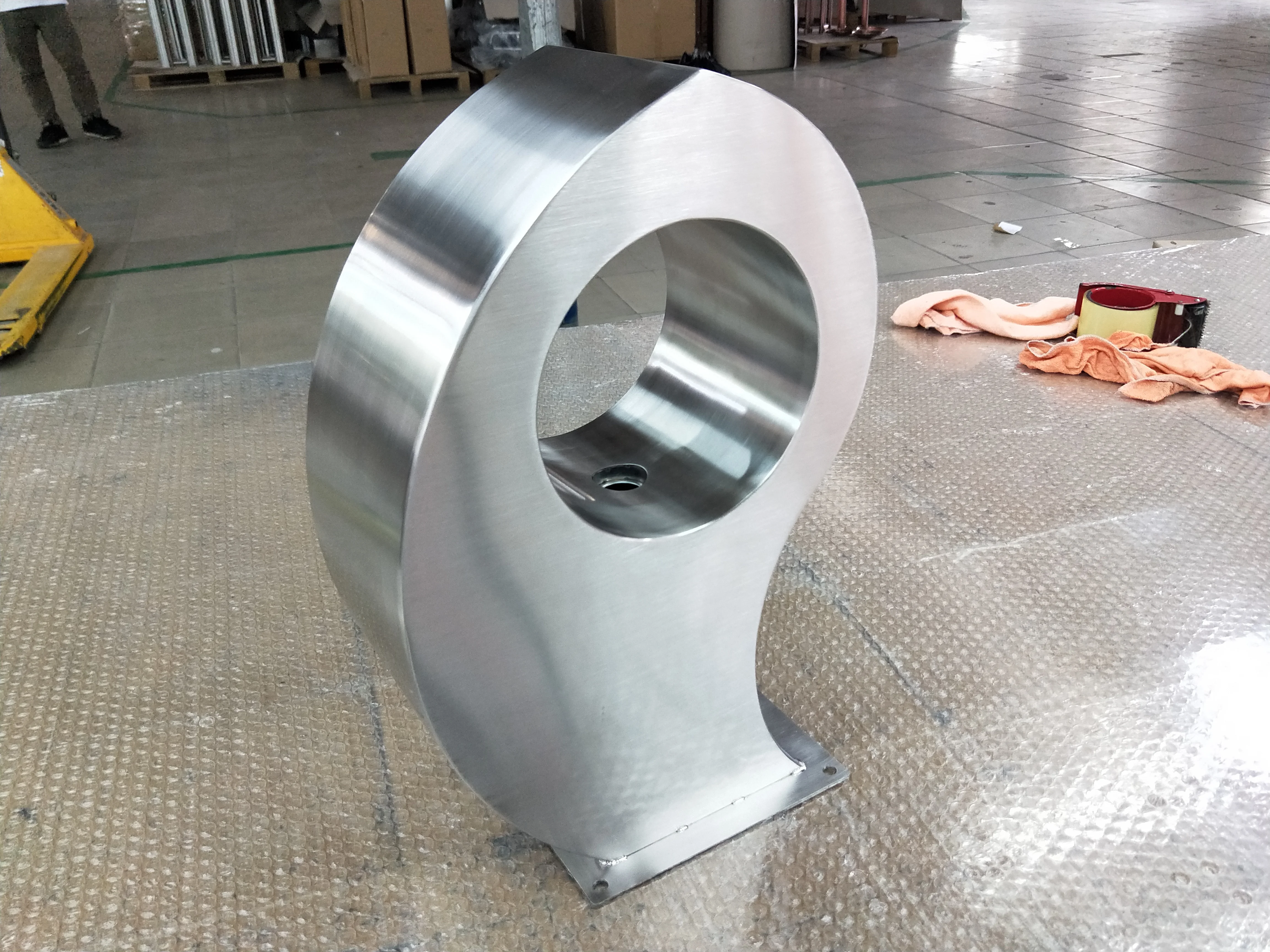 Decorative water fall landscape 304 stainless steel indoor office water fountain waterfall