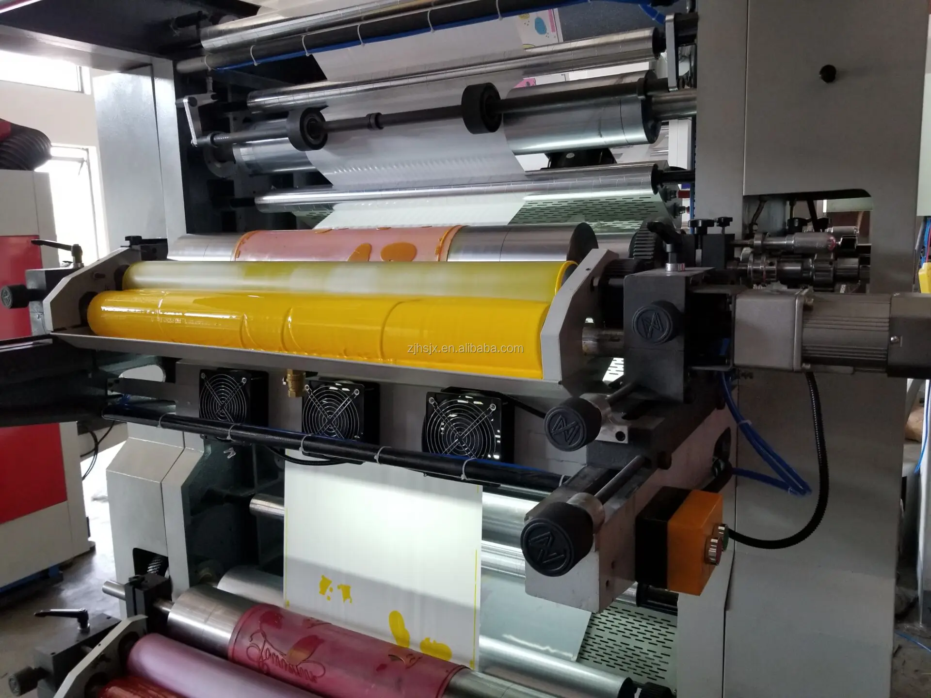 Ce Standard Pe Roll Film 4 Colors mini Plastic Printer Paper Printer Flexographic Printers Flexo Printing Machine Price