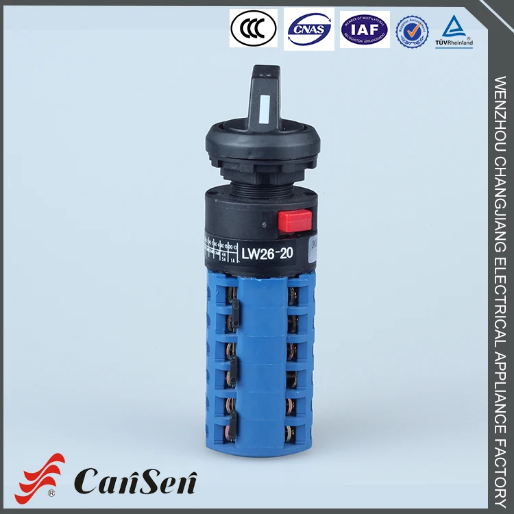 LW26-20 1-10 Профессиональное изготовление дешевые сертификат CE 10 положение поворотного переключателя