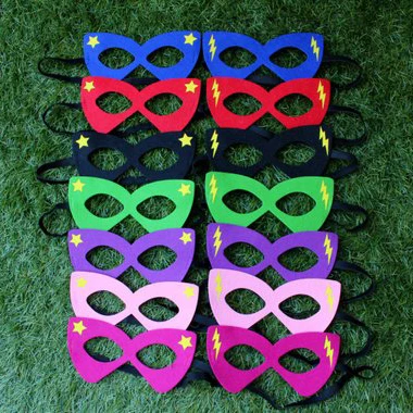 New design halloween christmas super hero party felt superhero felt mask