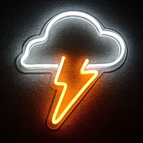 Custom LED Neon Sign Weather LED Light neon rain and clouds sign light neon