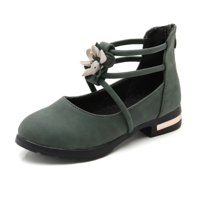 
YY10101S China shoes supplier kids high heel shoes girls dress sweet roman shoes 