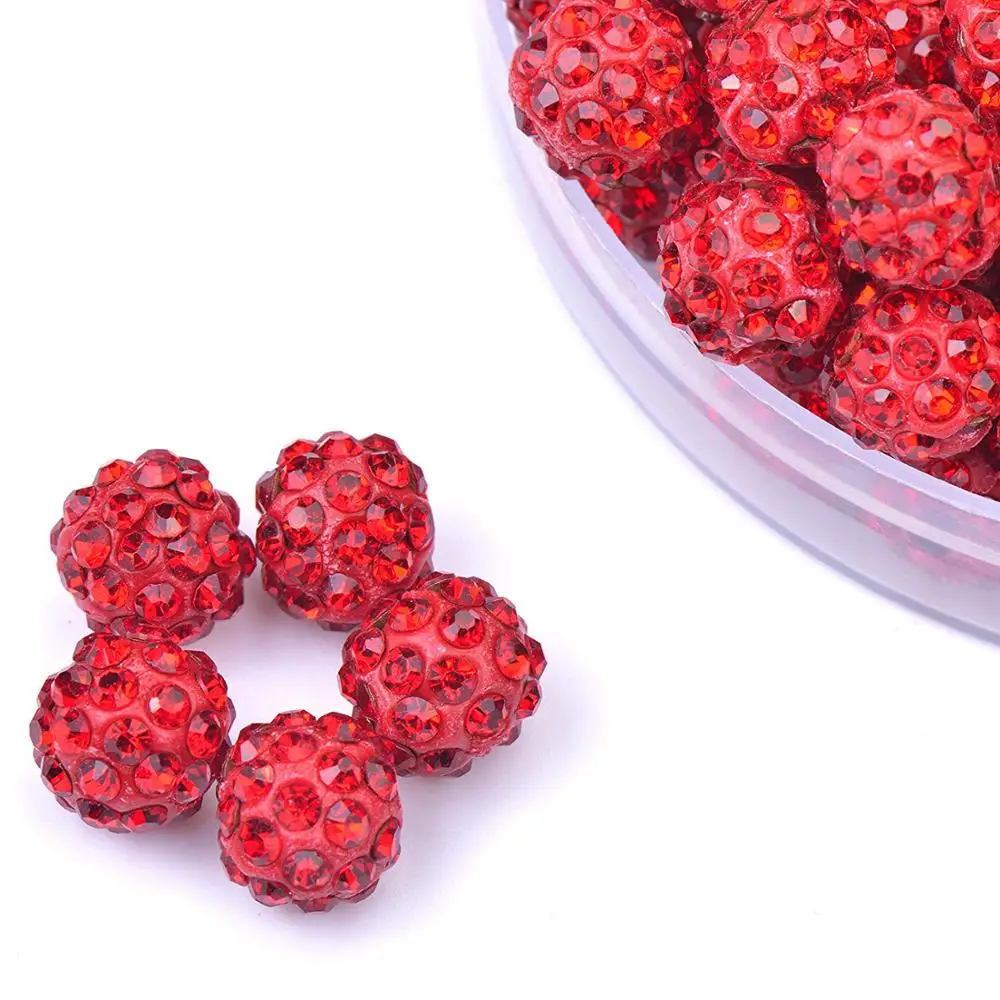 Disco Ball Rhinestone Crystal Beads Charms Jewelry Makings