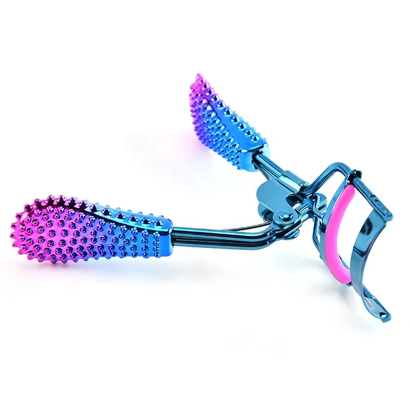 Beautiful Mini Roll Warped Eyelash Curler Plating Handle Portable ABS Material Partial Lash Curler Salon Use Lash Lift Feature