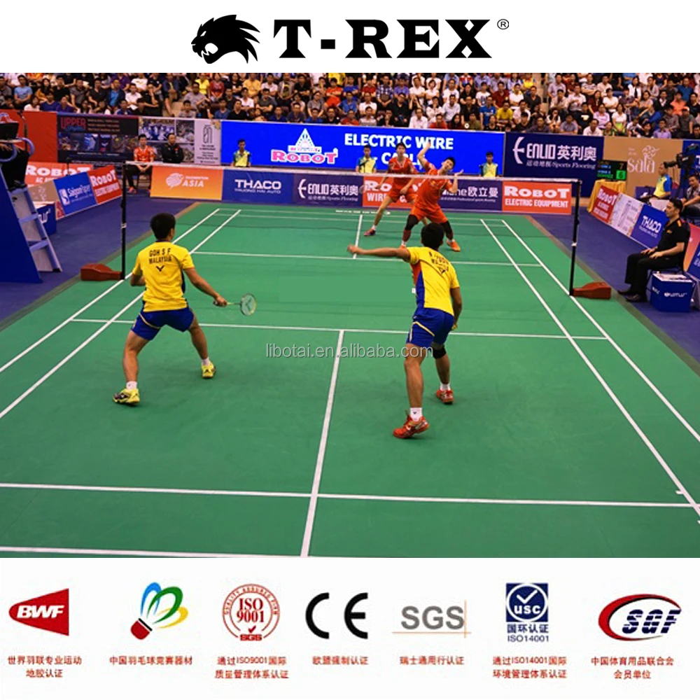 Professional sports floor tiles floor portable badminton court flooring
