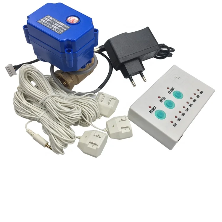 flood buzz water leak detector sound alarm auto shut off valve for with detection proof
