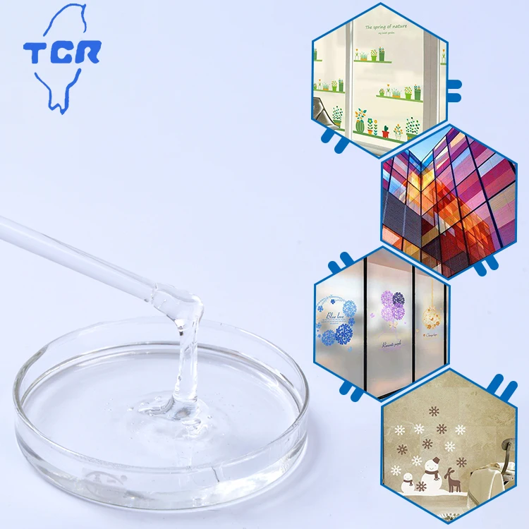 
Free Sample TCR adhesive High Transparency After Film Form acrylic pressure sensitive adhesive solvent based adhesive psa glue 