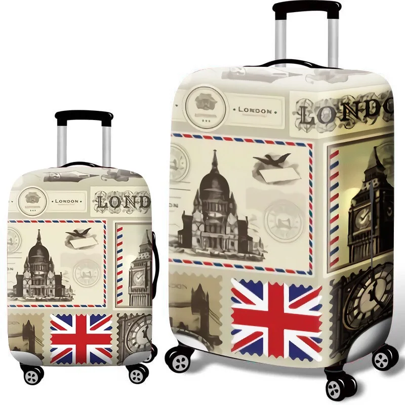 2021 new Custom Printed Luggage Covers Elastic Protective Waterproof Polyester Spandex Suitcase Cover
