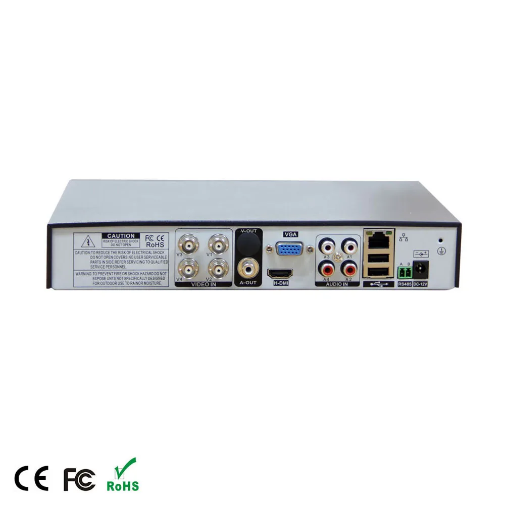  Оптовая продажа высокое качество 5 в 1 1080p p2p XMeye 4 канала H.264 full HD видеорегистратор для камеры