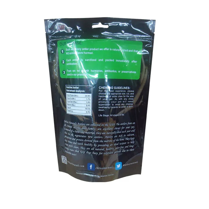 high barrier PVDC PET/PE laminate food packaging bag for nut