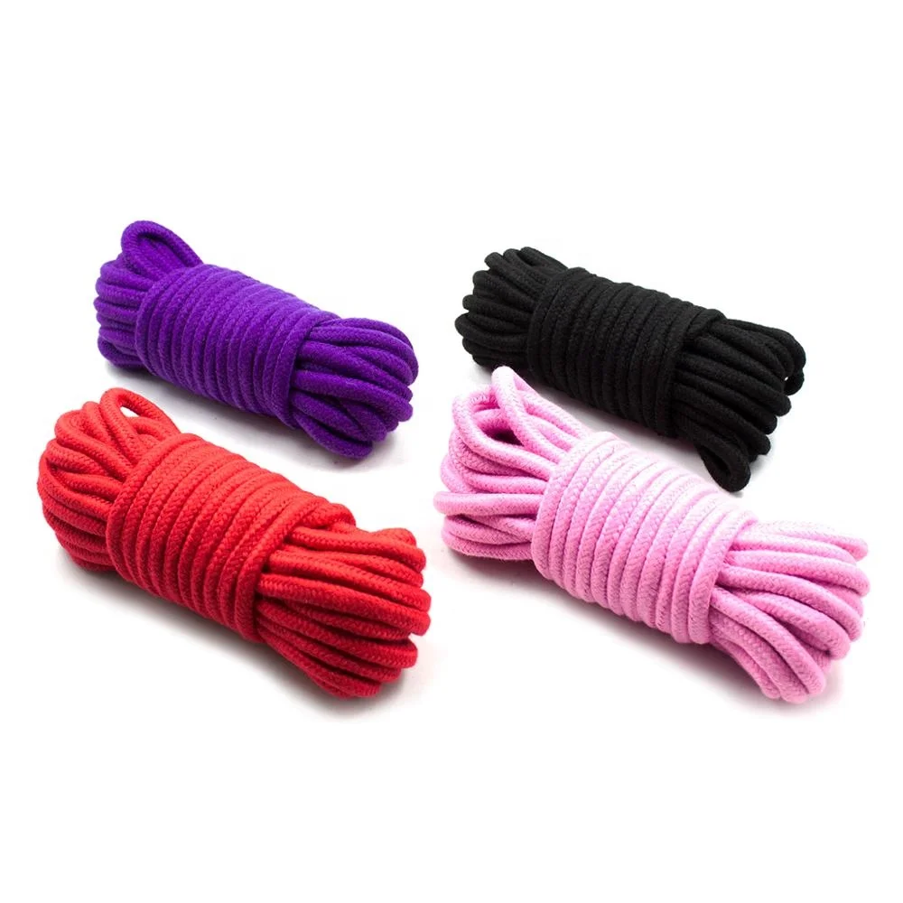 Cotton Rope Bondage 10M Ropes For Adults Bondage Hanging Fantasy Love Products Novelty SM Game Sex bondage game rope