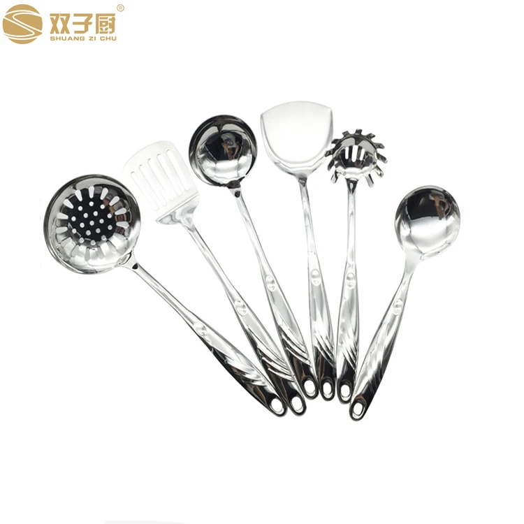 Custom high quality kitchen accessories tools cooking stainless utensil kitchenware set