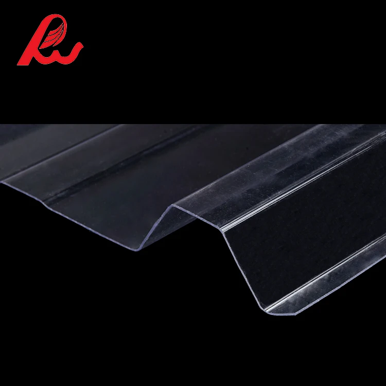 
Clear Plastic Polycarbonate / PC Corrugated Transparent Roofing Sheet for shed 