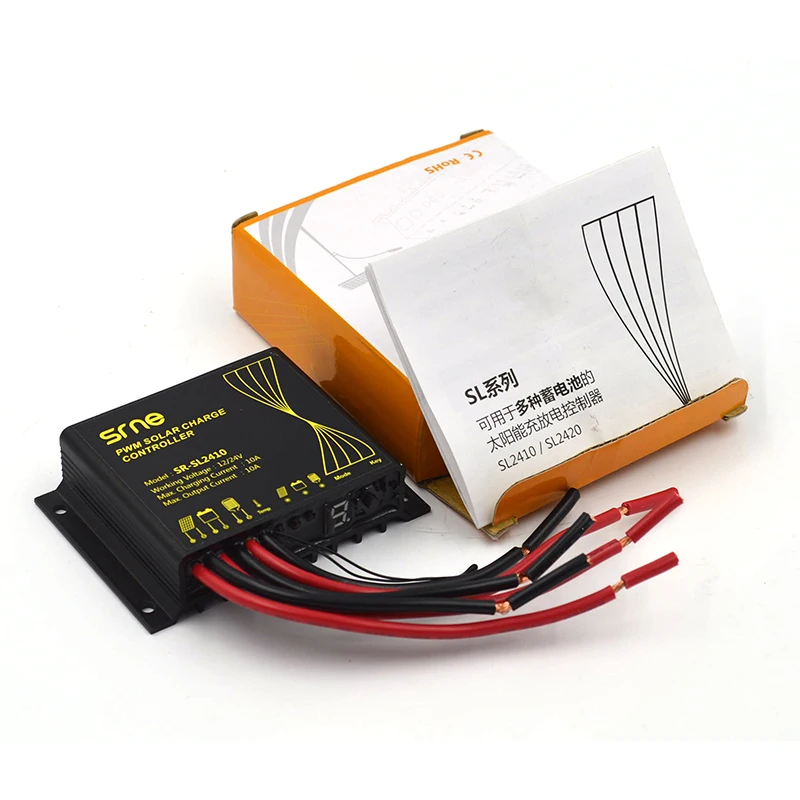 Регулятор заряда батареи SRNE Smart Solar Panel AC DC 10A SL2410