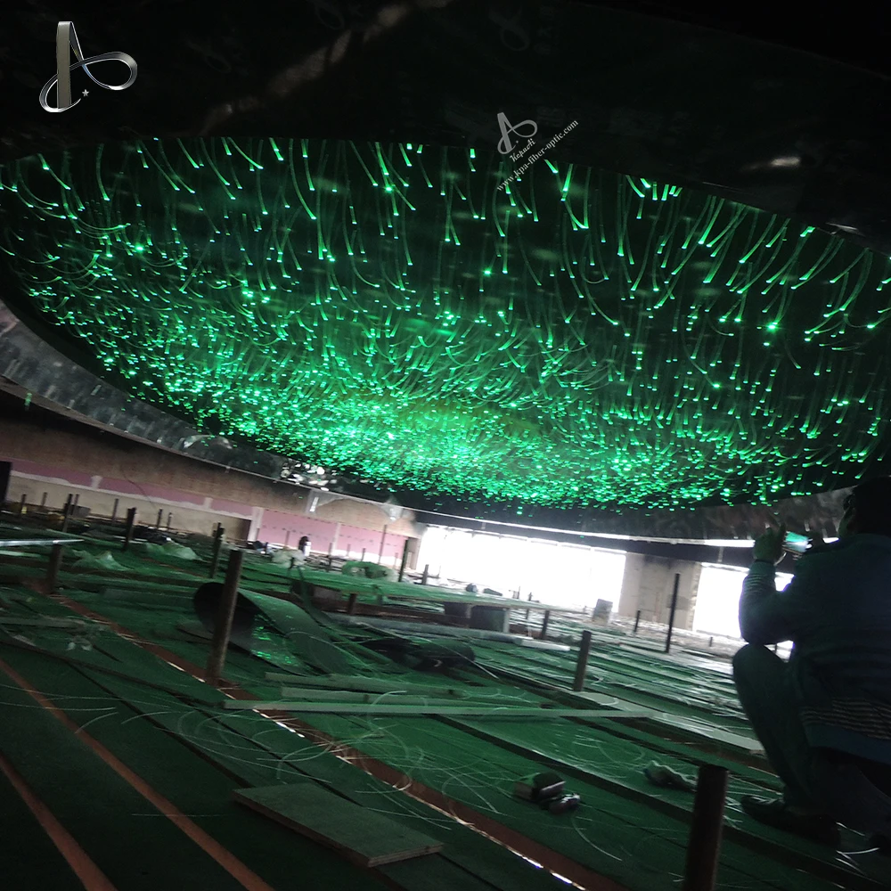 End Glowing Fiber Optics Plastic Optical Fiber Starry Light For Ceiling Roof Top