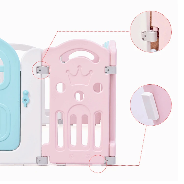 
Adjustable and Custom Plastic Baby Round playpen Baby safety fence for Asia and European 