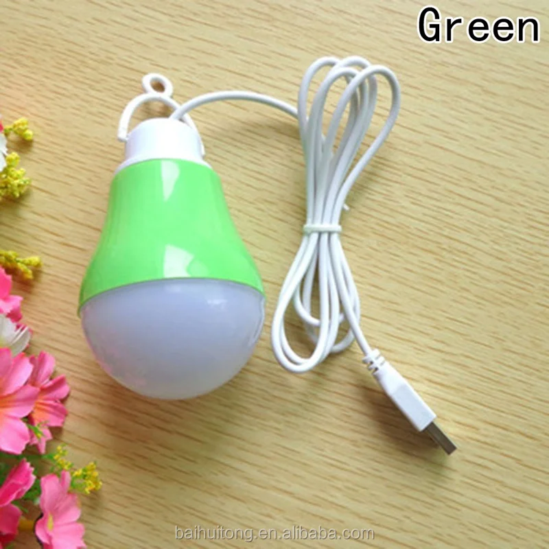 
Led 1.2m wire 5W 5V Small Bulbs Pvc Mini Dc Colorful Color shell Usb Light Bulb 