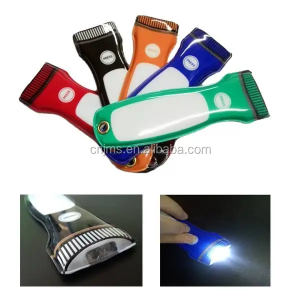 Customized Logo Promotional pvc Flat LED Magnetic Flashlight Torch
