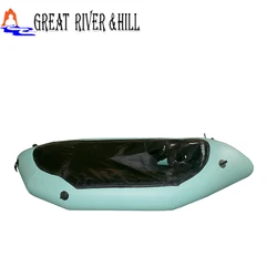 Fashion design cheap price pvc whitewater packrfat rudder fishing hunting inflatable packraft kajak sale
