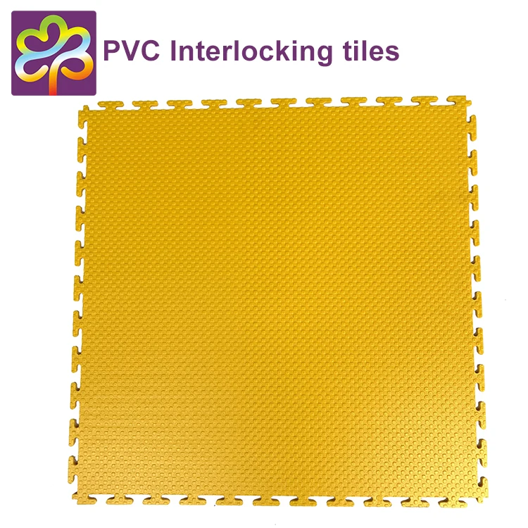 Free sample pvc tiles indoor recyclable material interlocking plastic flooring tiles