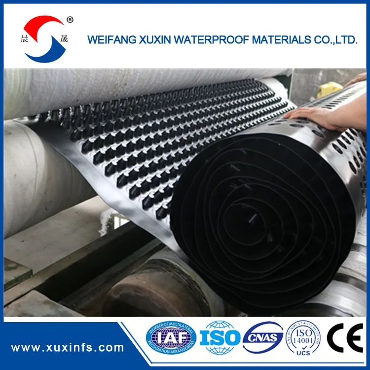 Drainage cell drain cell drainage board for roof garden or roof drainage