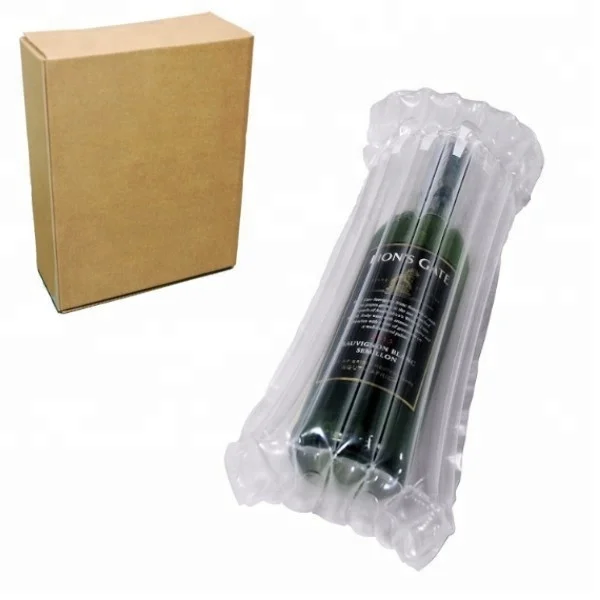 Plastic Retailing Packaging air Pouch for 750 ml Wine Bottle