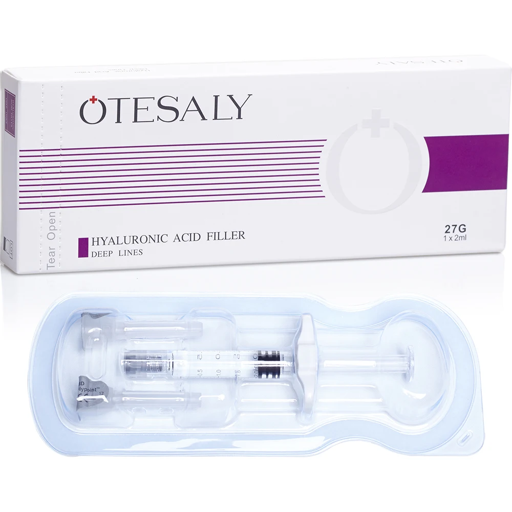 
Otesaly CE Collagen Facial HA Derma Filler 2ml Injectable Hyaluronic Acid Dermal Fillers For Nasolabial, Chin, Cheek, and Nose 