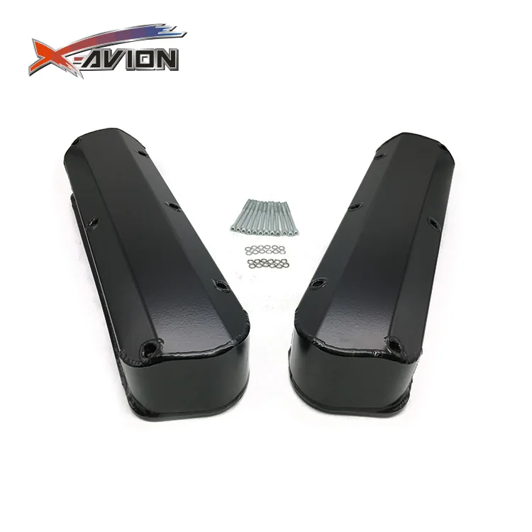 1962-85 small block V8 valve cover assembly with long bolts, gate cover