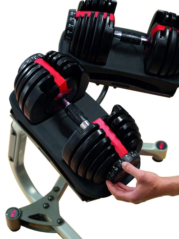 Gym Training Weight Lifting Fitness Automatic 24KG Adjustable Dumbbell