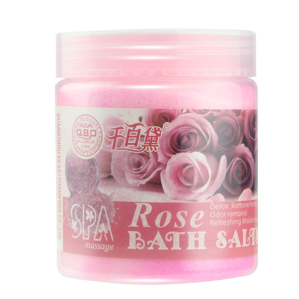 
Natural Organic Deep Sea Mineral Salt, Body Scrub For Exfoliator Rose Bath Salt 