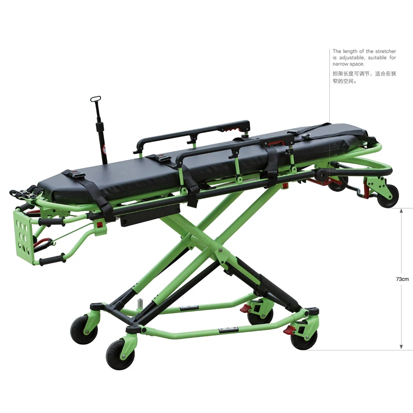 PWS-3EW High Quality Aluminum Alloy Ambulance Stretcher for ICU emergency use