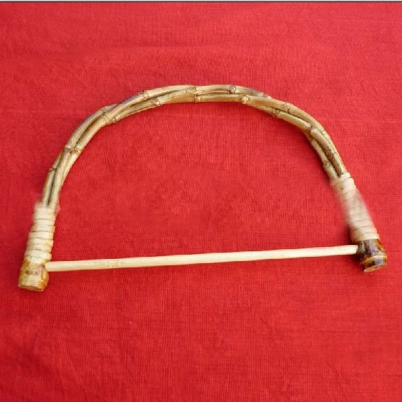 Bamboo ring, bamboo handle, bamboo root handbag handle with rings
