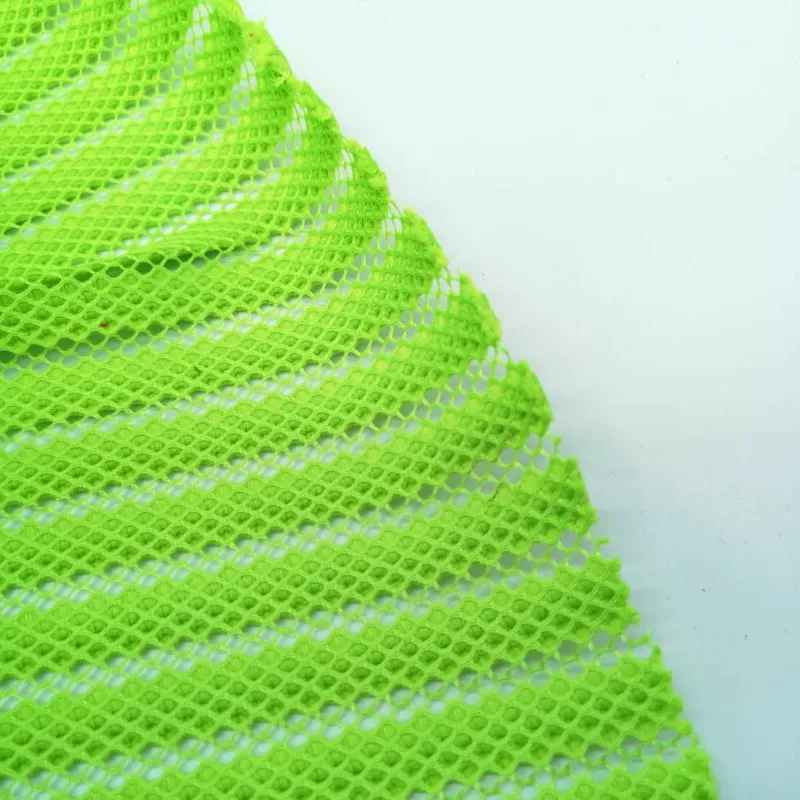 sandwich mesh fabric air 100% polyester woven fabric mesh stretch wrap knitted polyester fabric