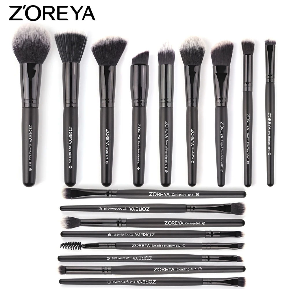Makeup Brush Set Best Price 18pcs Custom Logo Makeup Brushes Newest Private Label Makeup Brush Sets
