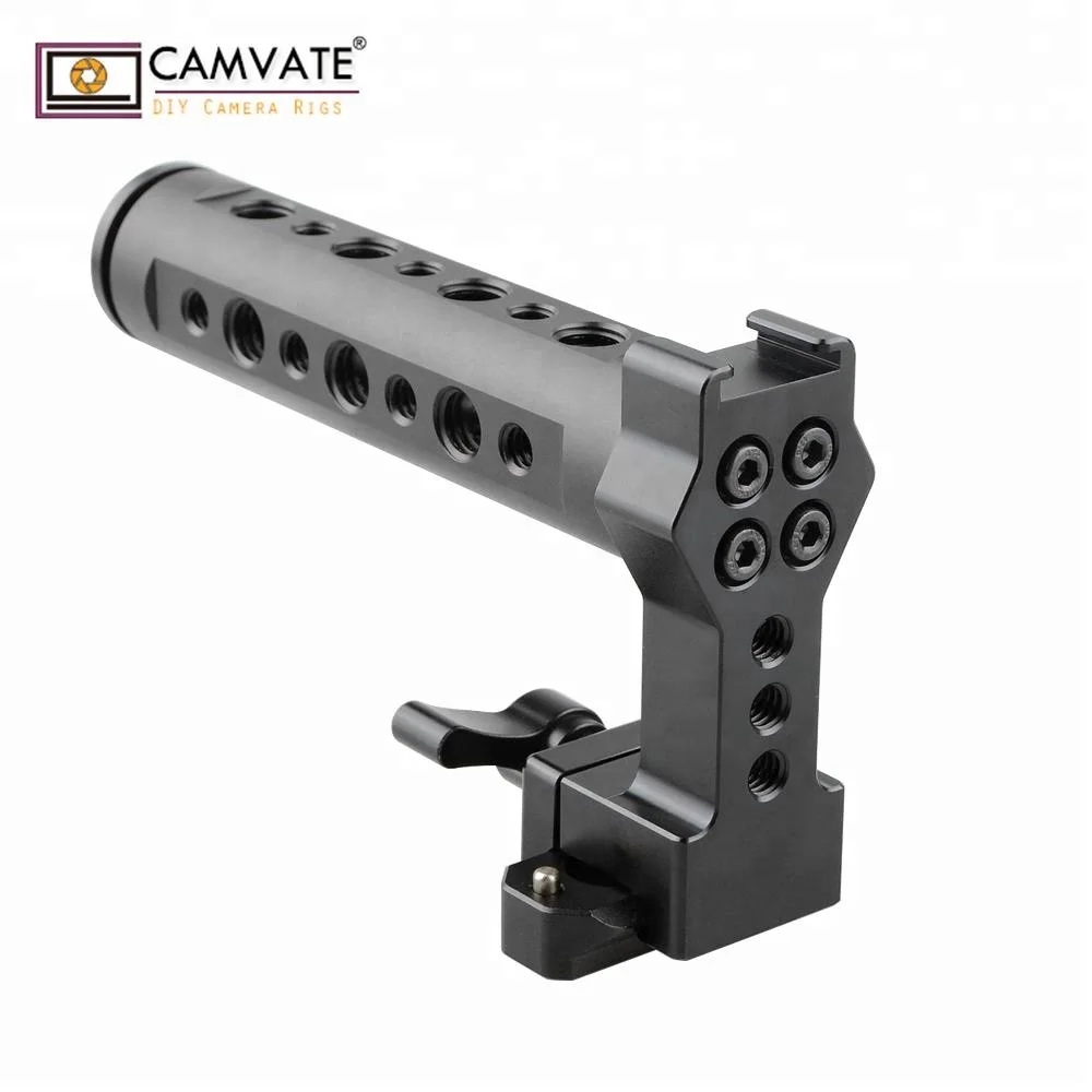 CAMVATE Универсальный Quick Release сверху сыр Холодный башмак камеры ручка с НАТО Rail