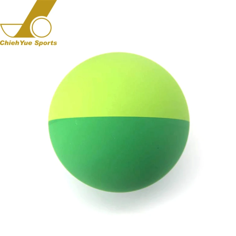 
Yellow Hollow Rubber Bounce Toy Ball For Dog 