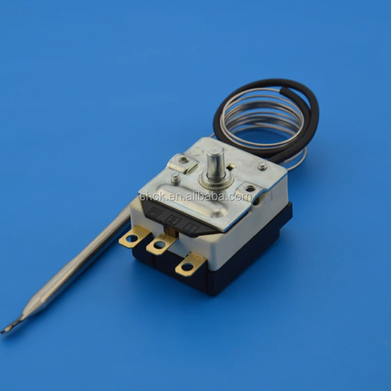 Electric oven capillary thermostat